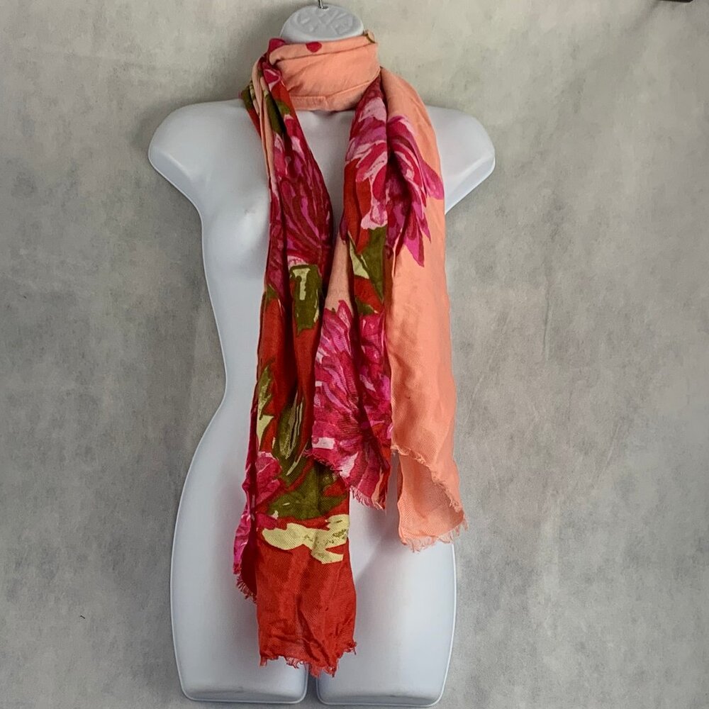 INC International Concepts Women's Floral Pashmina Scarf, Blush Multi, One Size